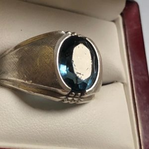 Antique Aqua silver