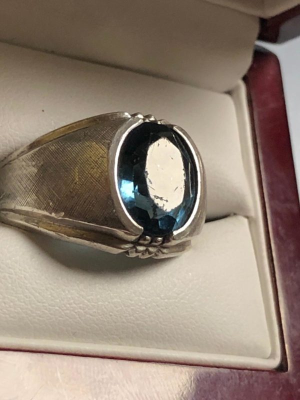 Antique Aqua silver