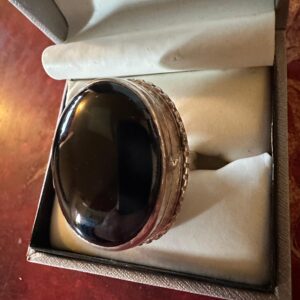 Vampire poison Obsidian Ring vintage