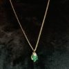 Princess pendant with emeralds and diamonds GOLD