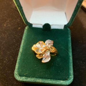 The Diamond Orchid Golden Ring