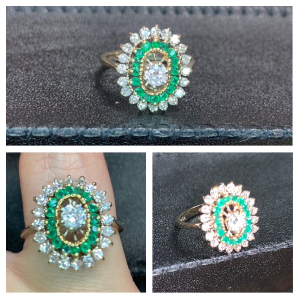 19th Century Emerald and Diamonds - Gold