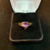 Mystic Amethyst gold plate 14 k