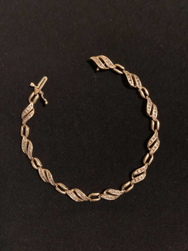 Antique Bathory Gold and Diamonds Bracelet