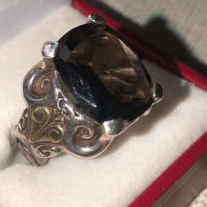 Vampire ring of power gold+silver