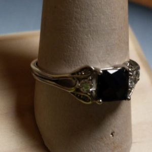 Witch Onyx Ring silver blessed for protection