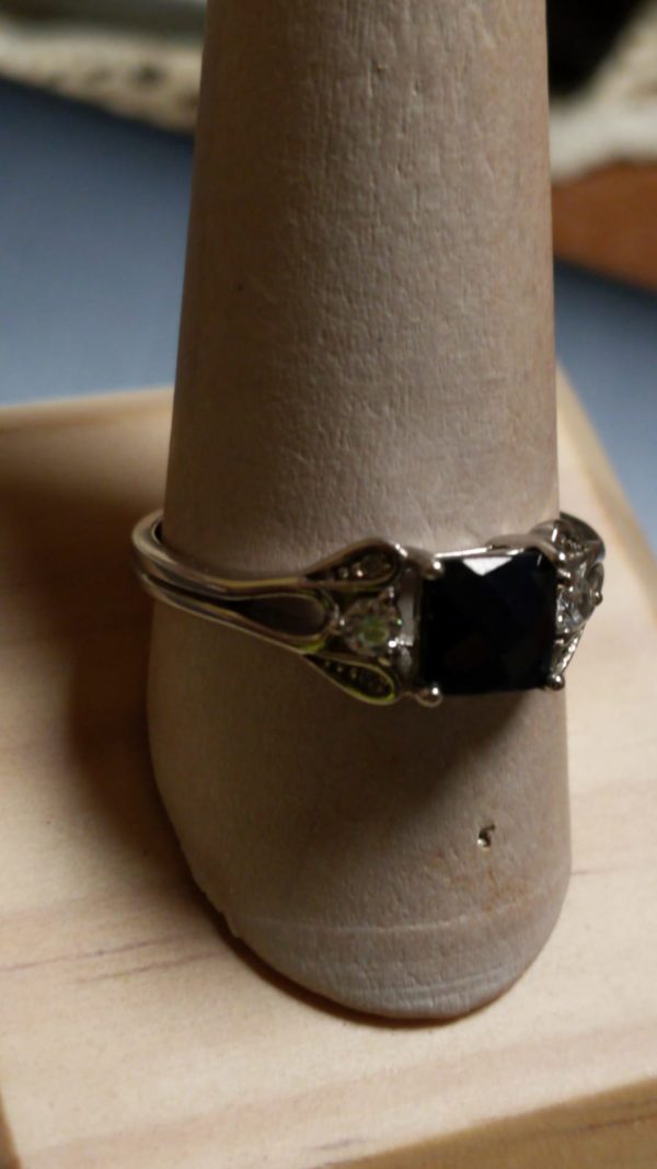 Witch Onyx Ring silver blessed for protection