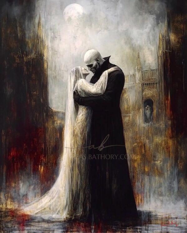 Nosferatu and Bride canvas print