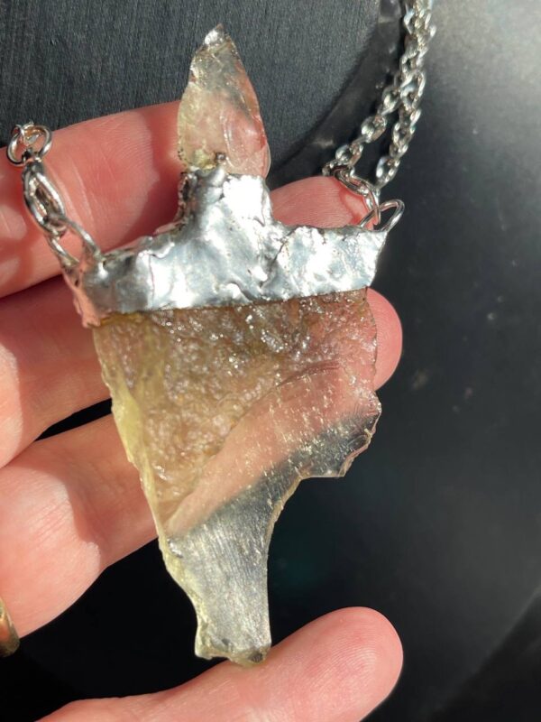 LDG ART meteorite Egypt set pendant and ring - Image 4