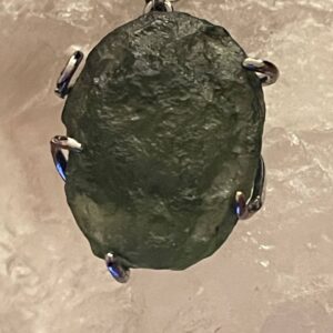 Moldavite transformation pendant