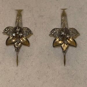 The Countess Earrings – 14K Gold & Silver with Diamonds