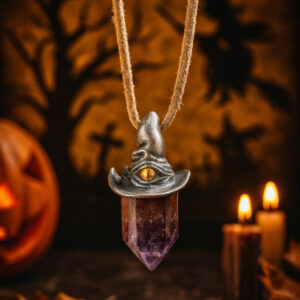 The Witch’s Hat Amethyst Pendant