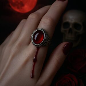 Blood Ruby Vampire Ring