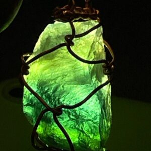 Dark Green Flourite Amulet