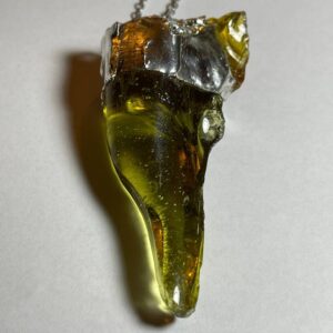 Gold Houndstooth Andara Pendant