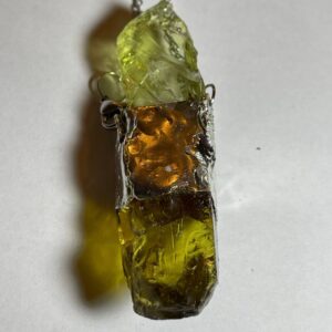 Gold and Green Andara Pendant