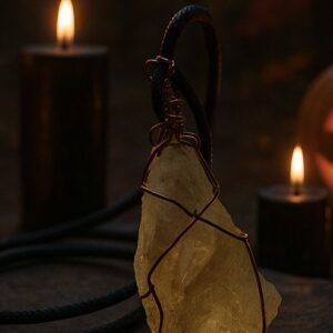 Egyptian Desert Glass Pendant — The Solar Stone of the Ancients