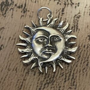 Sun and moon pendant