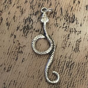 Snake coiled pendant