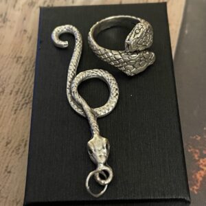 Naga snake pendant and ring
