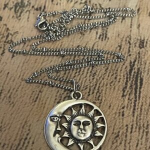 Sun moon artistic pendant
