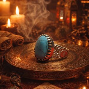 White gold Morocco priest ring