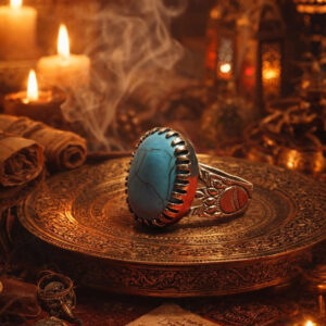 Turquoise Healing White Gold