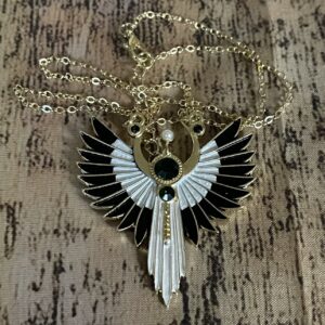 Guardian Angel Wing Pendant – Celestial Protection Talisman