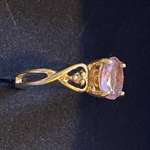 Witches protection amethyst 14 k gold