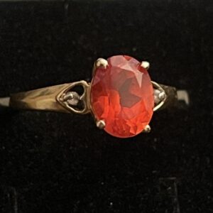 10k Gold Fire Ruby Ring