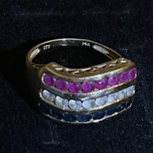 Mystical Ruby Sapphire Gold Ring