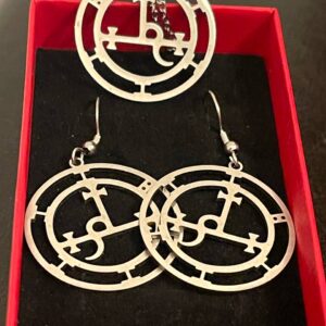 Lilith pendant and earring set